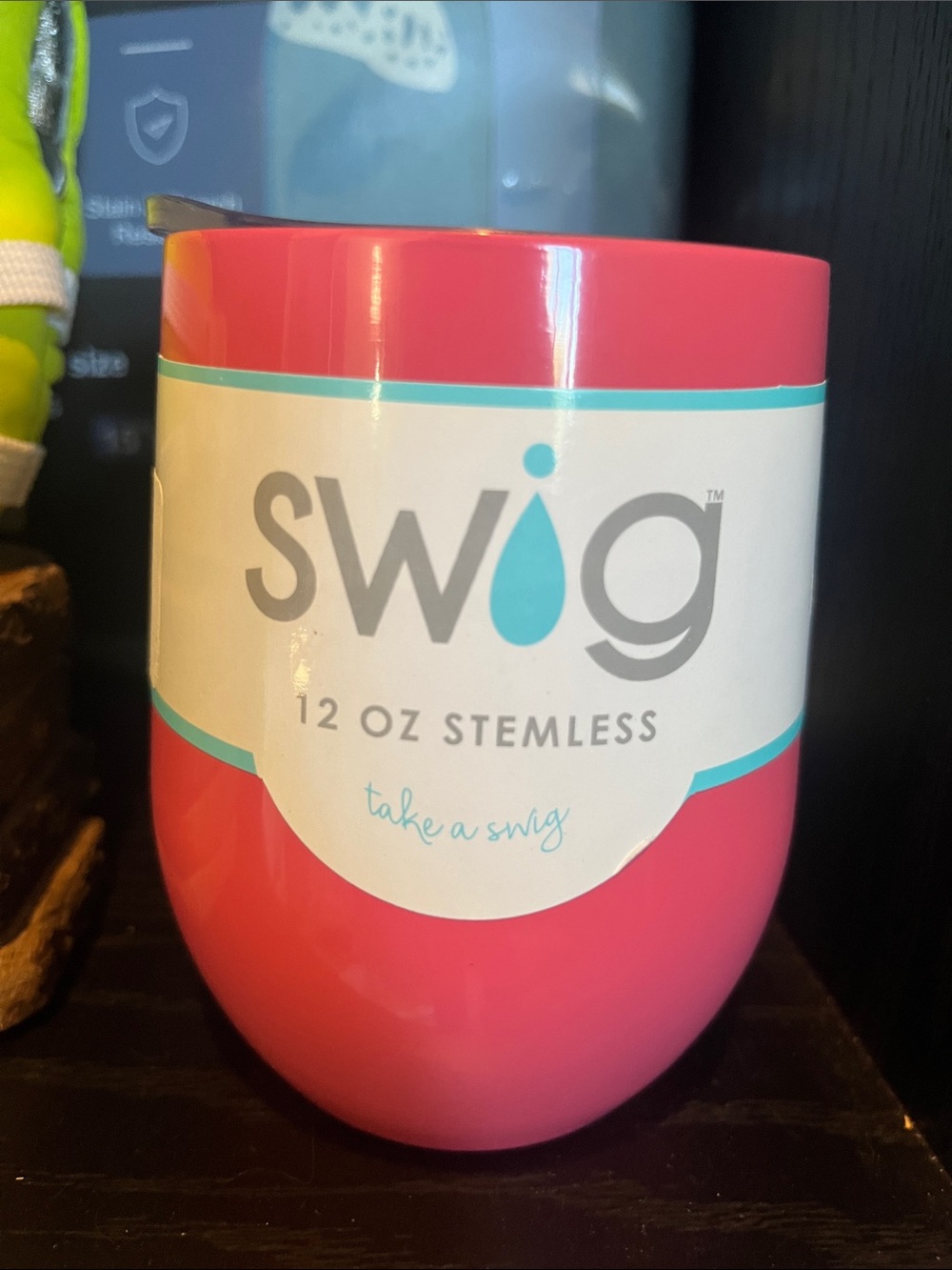 12 oz Stemless Tumbler - Pink